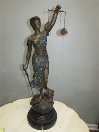 Themis, the Goddess of Justice Bronze Casting