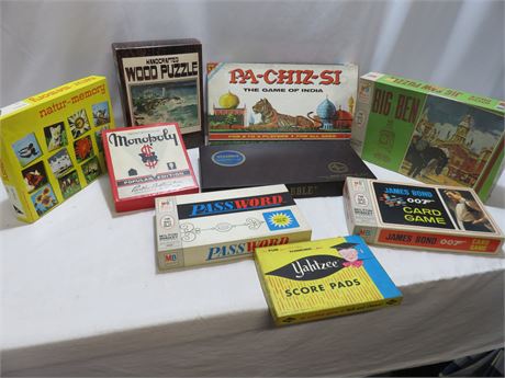 Vintage Board Game and Puzzle Lot