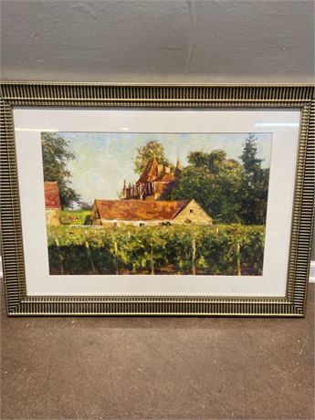 Chateau at Buxy Print Framed