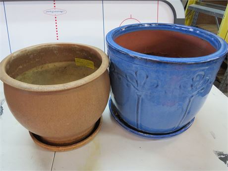 Glazed Clay/Ceramic Planter Pots