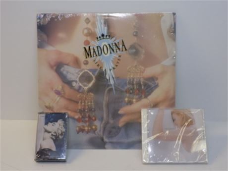 Madonna Factory Sealed Album, Cassette, CD