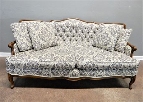 Vintage Wood / Sofa / Upholstered