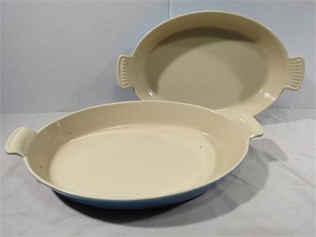LE CREUSET Cast Iron Enamel Oval Baking Dishes