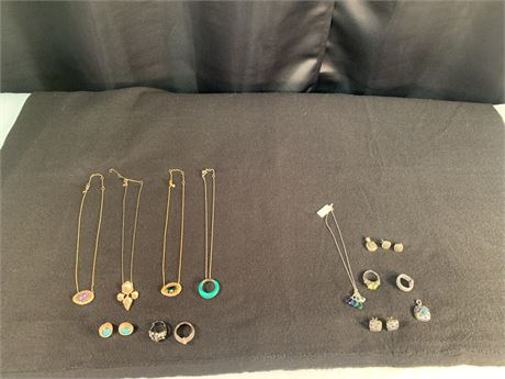 Lot of ARTISAN Jeweley , Alexis Bittar , Sterling Silver, Genuine Stones