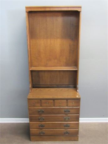 Ethan Allen 3-Drawer Bachelor's Chest with Hutch