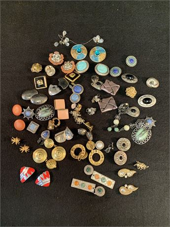 Assorted lot of Clip Earrings
