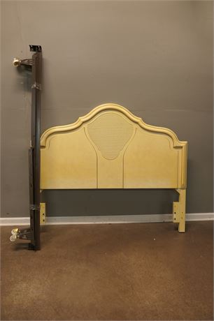 Full size Cream Colored Headboard and frame