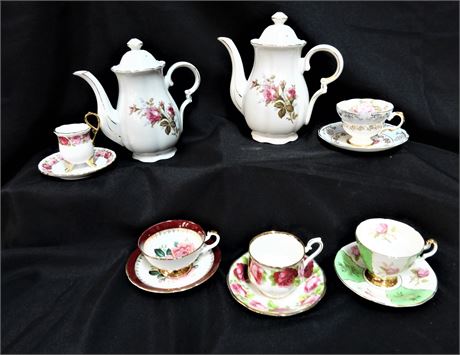 Royal Albert / Adderly / China / Porcelain Pots / Lot (12)