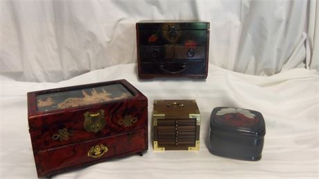 Vintage Asian Jewelry Boxes