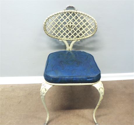 French Style Accent Chair / Wrought Iron