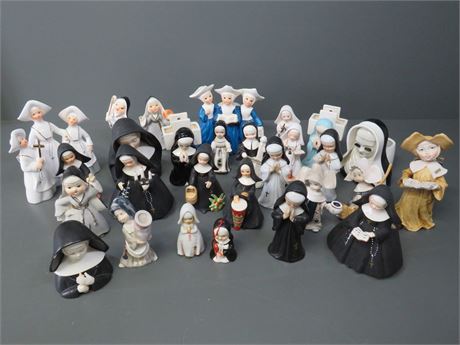 Catholic Nun Figurine Collection
