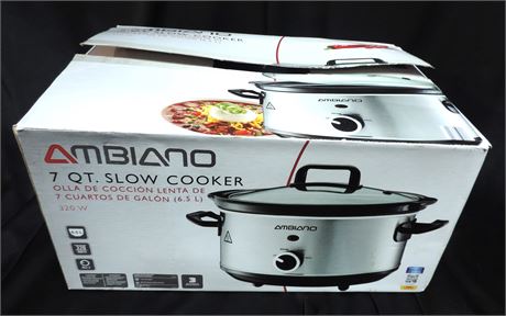 NEW Amiano 7 Quart Slow Cooker