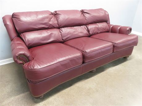 PHILLIPS FURNITURE Leather Sofa