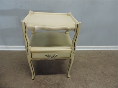 Vintage French Provencial Painted End Table