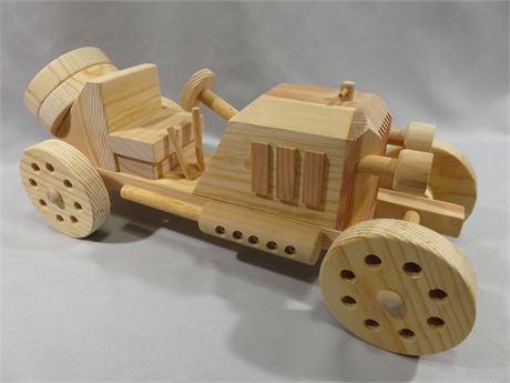 Handmade Wooden Antique Car