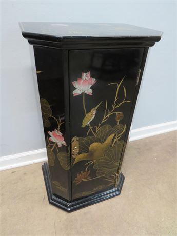 Asian Plant Stand Cabinet