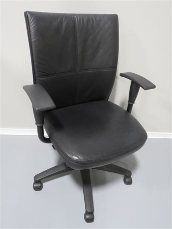 STEELCASE Turnstone Black Leather Task Chair