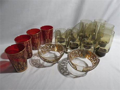 Mid-Century Glassware Lot