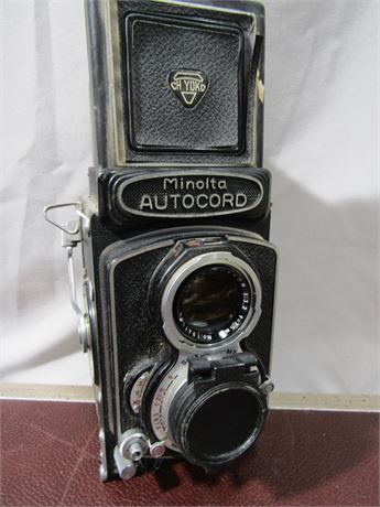 Rare Minolta Autocord Camera Chiyoko 75mm f:3.5 Lens Seikosha Rapid Shutter