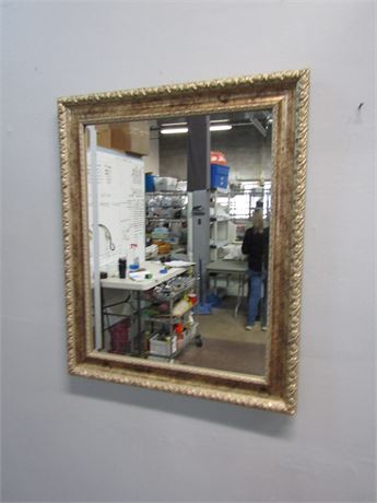 Wall Entryway Mirror with Gold Frame
