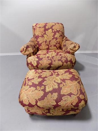 Handcock & Moore Arm Chair & Ottoman