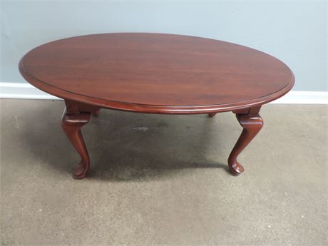 Oval Cherry Coffee Table