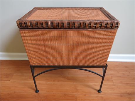 Rattan/Bamboo Trunk End Table