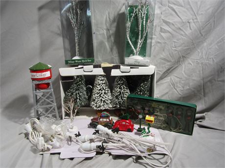 Dept 56 "Snow Village" Accessories, Trees, Light Poles, Water Tower and More !