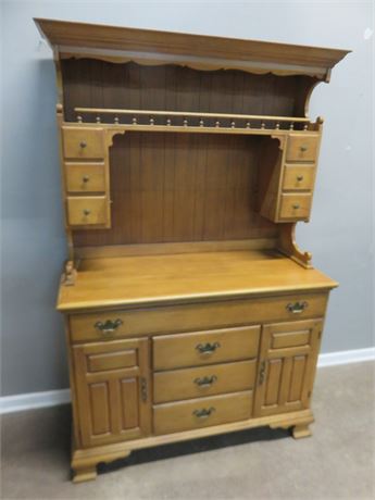 Colonial Style Maple Hutch
