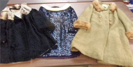 Vintage Fur Coat and Dress