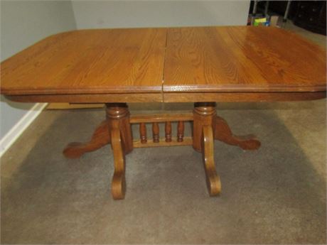 Large Solid Wood Classic Dining Table