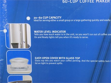 DeLonghi 60-cup Coffee Maker Urn - general for sale - by owner