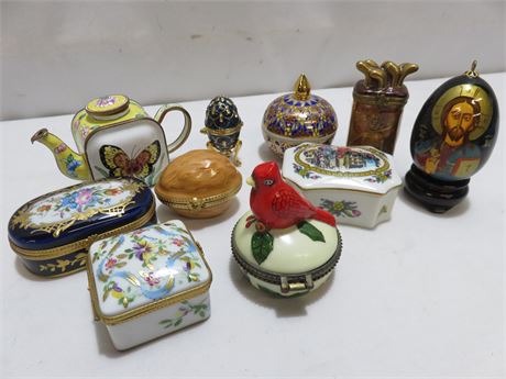 Porcelain Trinket Boxes & Decoratives