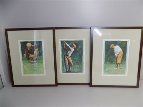 Glenn Green "Golfer" Golf Prints