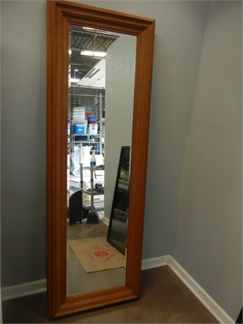 Large Wooden Triple Layered Framed Mirror