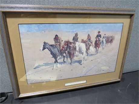 FREDERIC REMINGTON "Pony Tracks in The Buffalo Trails" Art Print