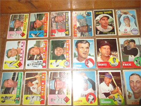 Large Vintage Baseball Cards Lot, 1950-1970's, Stars and Commons