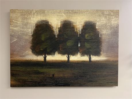 Three Tree Canvas Wall Art