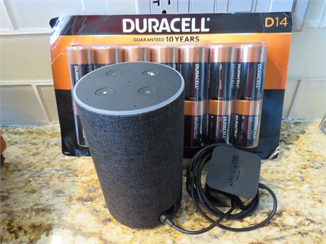 Amazon Alexa Smart Speaker / Duracell D Batteries