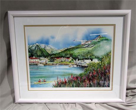Keith Greba Signed Scenic Watercolor Print "Sitka" 133/500