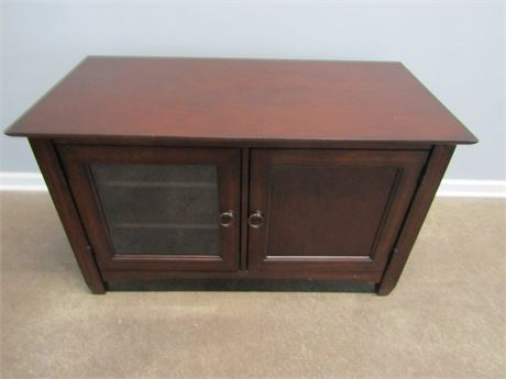 Hooker Furniture Small Media Console in Dark Red Wood