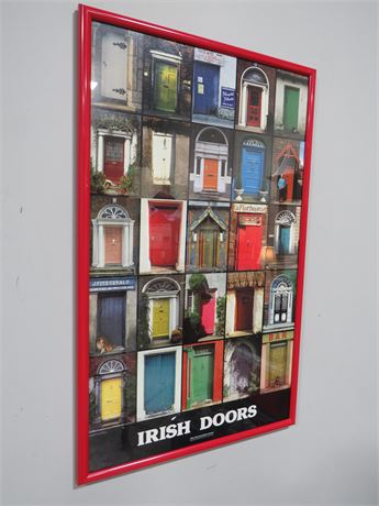 Irish Doors Collage Poster