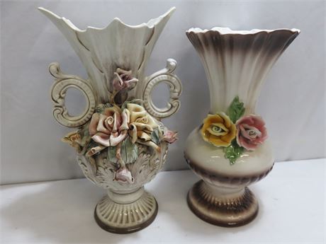CAPODIMONTE Porcelain Vases