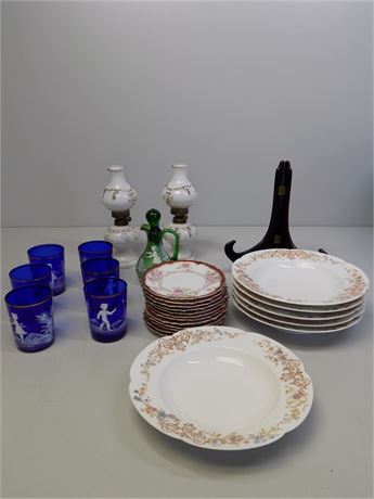 Antique China, Mary Gregory  & Glass Collection