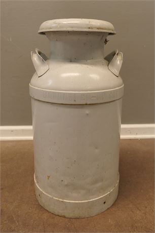 Gray Painted Milk Can by Mondovi Co-Op Cry