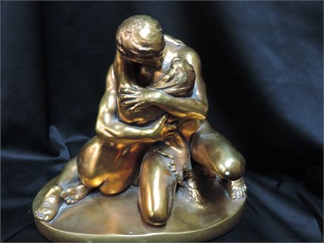 Fine Art Bronze Style 'Two Lovers' Sculpture