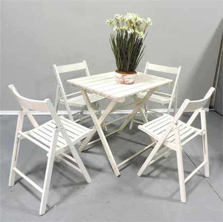 Solid Wood Folding Table / Chairs