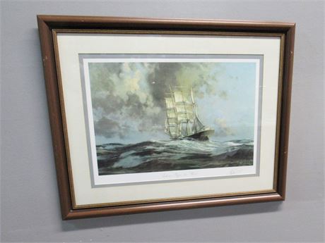 John Stobart Signed & Numbered (#177/750) Print - Gatherer Before the Wind