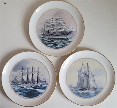 Danbury Mint Tall Ships Collection of 3