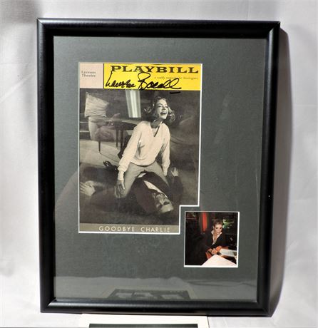 Signed Playbill Magazine Cover of Lauren Bacall / C O A / Rosie Odonnell